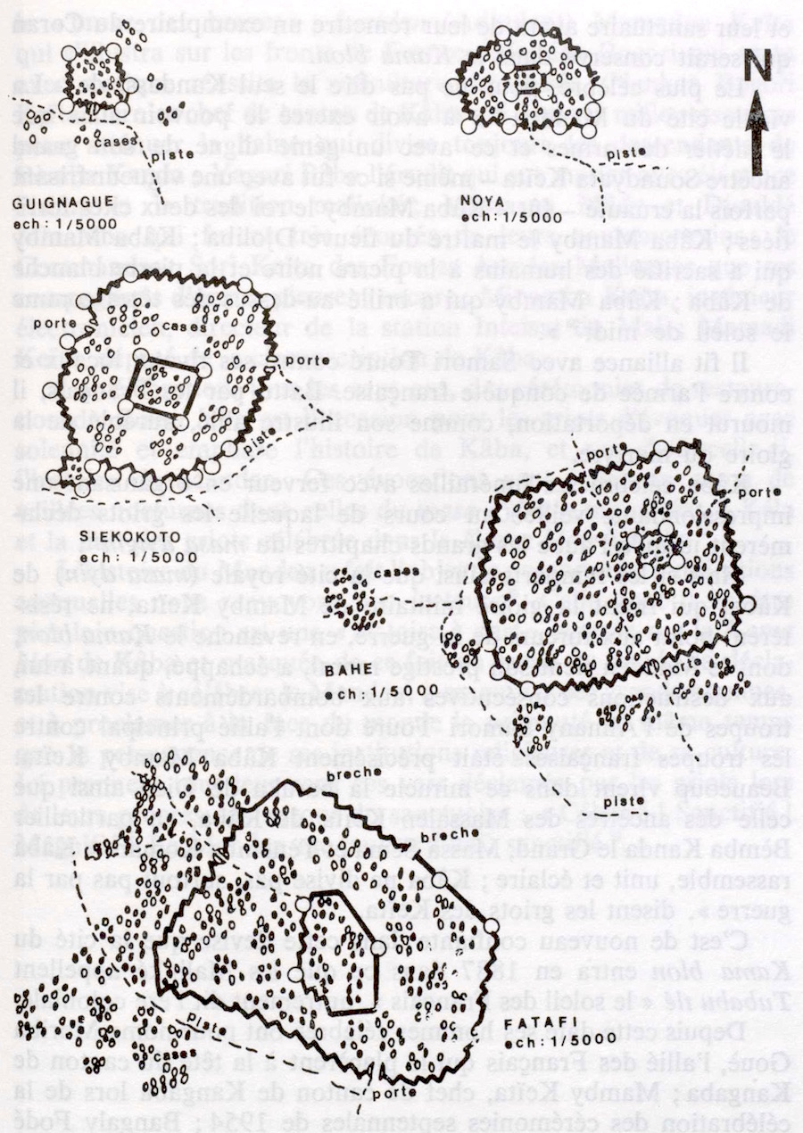 Carte I des peuples issus du Manden Bambara, Dogon.